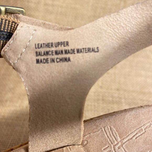 Kork Ease leather sandals wedges platform heels gold size 10 - Picture 9 of 11